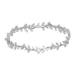 0.97 CTW Diamond Bracelet 18K White Gold - REF-143M2F