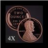 2 oz Lincoln Wheat Cent .999 Fine Copper Bullion Round