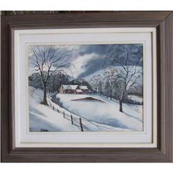 Ari Gradus Watercolor Painting, Wintry #1026529