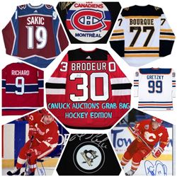 Canuck Auctions Grab Bag - Autographed Jersey, Puck, Photo Series!!