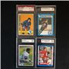 Image 1 : HIGH GRADE HOCKEY/FOOTBALL STARS CARD LOT (NEILSON, FLEURY, DORSETT, GRETZKY)