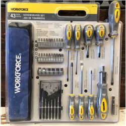 WORKFORCE 43 PCS SCREWDRIVER SET - NEW
