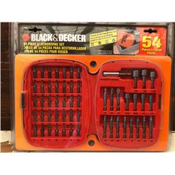 BLACK & DECKER 54 PCS SCREWDRIVER SET - NEW