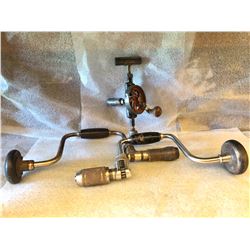 VINTAGE TOOLS - BRACE & BIT, HAND DRILL