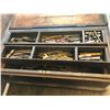 Image 1 : LARGE WOODEN TOOL CHEST W / CONTENTS
