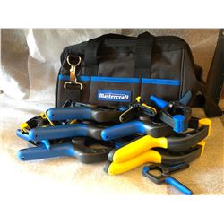 MASTERCRAFT CLAMP SET WITH TOOL TOTE