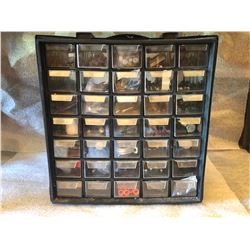 HARDWARE CABINET WITH CONTENTS