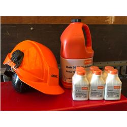 STHIL CHAINSAW KIT WITH OIL / HELMET / EAR PROTECTION