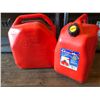 Image 1 : 2 X PLASTIC FUEL CANS - LIKE NEW