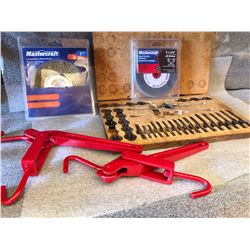 WIRE WHEEL BRUSH / GRINDING WHEEL / TAP & DIE SET / HD HOOKS