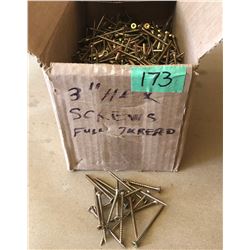 BOX LOT 3" HEX SCREWS