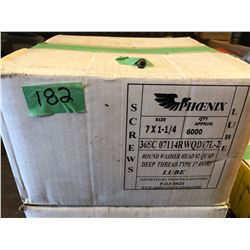 BOX OF 6000 PSC 7 X 1 - 1/4 SCREWS