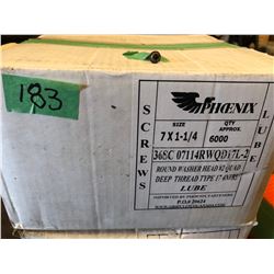 BOX OF 6000 PSC 7 X 1 - 1/4 SCREWS