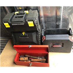 STANLEY ROLLING TOOL CHEST & 2 X TOOL BOXES W/ CONTENTS