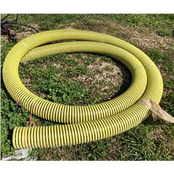 HEAVY RUBBER/PLASTIC PIPE - 4" X APPROX 21'