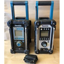LOT OF 2 MAKITA JOB SITE RADIOS