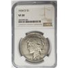 Image 1 : 1934-D $1 Peace Silver Dollar NGC VF20