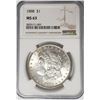 Image 1 : 1888-P Morgan Silver Dollar $1 NGC MS63