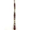 Image 2 : 10K DIAMOND BRACELET W RUBY COLOR STONES