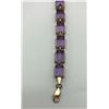 Image 4 : 10K BRACELET WITH PURPLE STONES