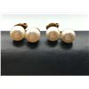 Image 2 : 14K EARRINGS W DOUBLE PEARLS