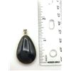 Image 2 : 14K BLACK TEAR DROP PENDANT