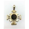 Image 1 : 14K JERUSALEM CROSS W VTG ROMAN COIN