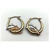 Image 1 : .925/ 10K GOLD FILLED DOLPHIN EARRINGS