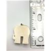 Image 2 : 14K WHITE ELEPHANT PENDANT W STONES