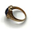 Image 2 : 10K RING W ONXY AND ANCHOR SIZE 5