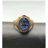 Image 3 : 10K RING W ONXY AND ANCHOR SIZE 5