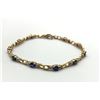 Image 1 : 10K CLASSY BRACELET W DARK STONES!