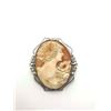 Image 2 : .925 CAMEO BROOCH VINTAGE FILIGREE