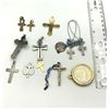 Image 1 : CROSS/ RELIGIOUS LOT OF 12 PIECES