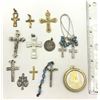 Image 3 : CROSS/ RELIGIOUS LOT OF 12 PIECES