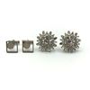 Image 2 : 2 PAIRS OF CUFFLINKS 1-RHINESTONES!!!!
