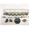 Image 3 : LARGE LOT OF GREEN STONE JEWELRY