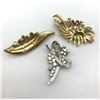Image 2 : 3 TRIFARI BROOCHES W FAUX PEARLS