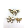 Image 1 : 3 BUTTERFLY BROOCHES (1NAPIER)