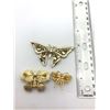 Image 2 : 3 BUTTERFLY BROOCHES (1NAPIER)
