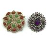 Image 1 : 2 SARAH COVENTRY BROOCHES COLORED!