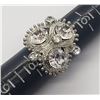 Image 8 : 4-VARIOUS SIZE FASHION RINGS-RHINESTONES-