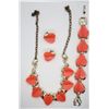 Image 1 : SET! VINTAGE GOLD TONED WITH NEON ORANY