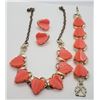 Image 2 : SET! VINTAGE GOLD TONED WITH NEON ORANY
