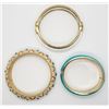 Image 2 : 3-VINTAGE GOLD TONED BANGLES (1)MARKED INDIA
