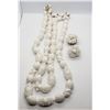 Image 2 : SET! WEST GERMANY WHITE BEADED NECKLACE