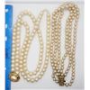 Image 3 : 2-VINTAGE PEARL-LIKE LAYERED NECKLACES