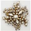 Image 1 : GORGEOUS VINTAGE GOLD TONED FLOWER BROOCH