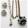 Image 2 : VINTAGE BEADED JEWELRY LOT: (1)CLIP ON EARRING
