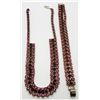 Image 2 : SET! VINTAGE PINK AND RED RHINESTONE NECKALCE